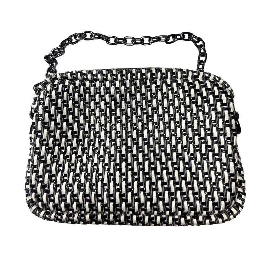 Bimba Y Lola Woven Crossbody Bag